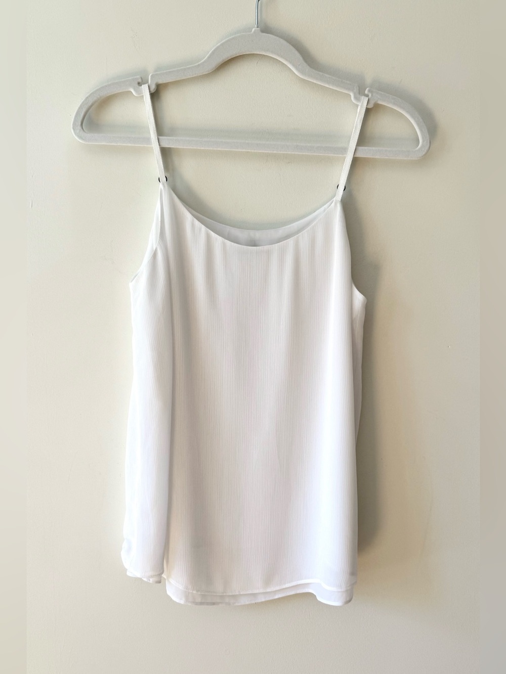 Alice + Olivia White Layered Camisole Tank Top Size S
